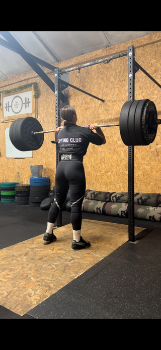 Unisex Oversized Lifting Club Tee Washed Black