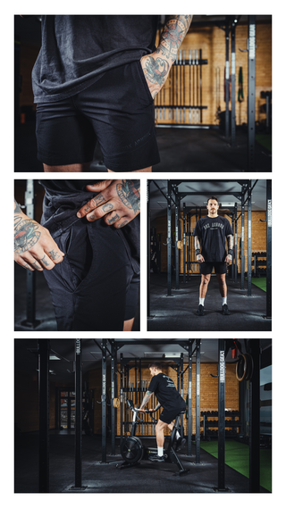 Ripstop Flex 8inch Shorts Black