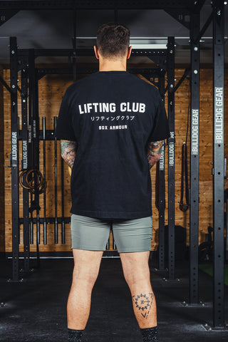 Unisex Oversized Lifting Club Tee Black