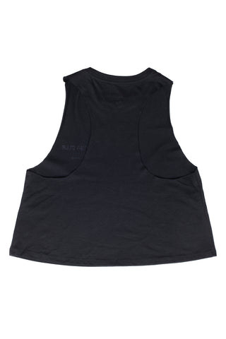 Black Lifting Club Cropped Racerback