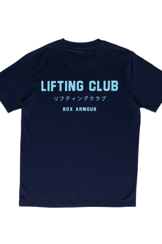 Unisex Lifting Club Tee Navy