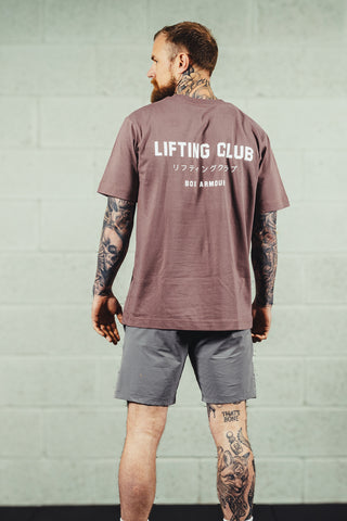 Unisex Oversized Lifting Club Tee Mauve