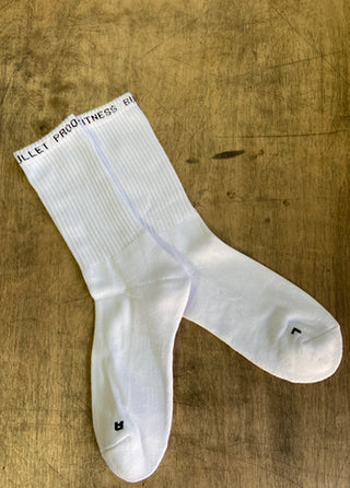 Bullet Proof Fitness Socks White