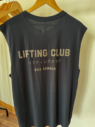 Lifting Club Sleeveless Tee Leopard Print