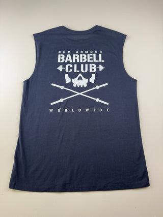 Barbell Club Sleeveless Tee Navy