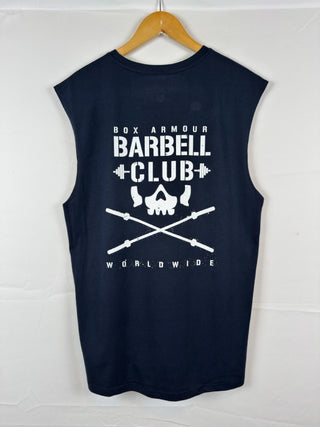 Barbell Club Sleeveless Tee Navy