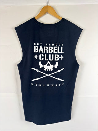 Barbell Club Sleeveless Tee Navy