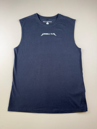 Barbell Club Sleeveless Tee Navy