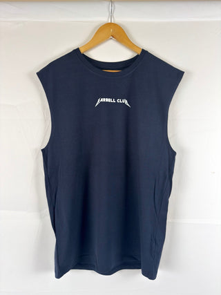 Barbell Club Sleeveless Tee Navy