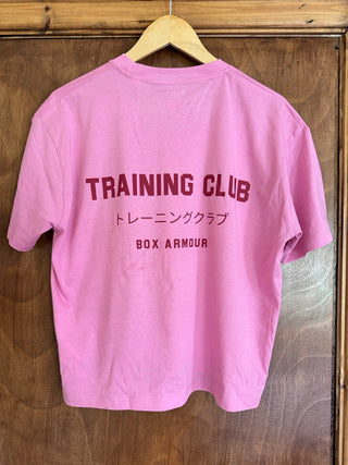 Unisex Training Club Boxy Tee Pink and Red