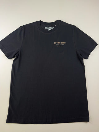 Unisex Lifting Club Tee - Black and Leopard Print