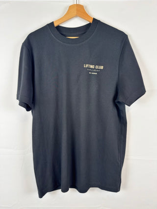 Unisex Lifting Club Tee - Black and Leopard Print