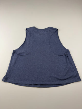 Navy Lifting Club Cropped Racerback