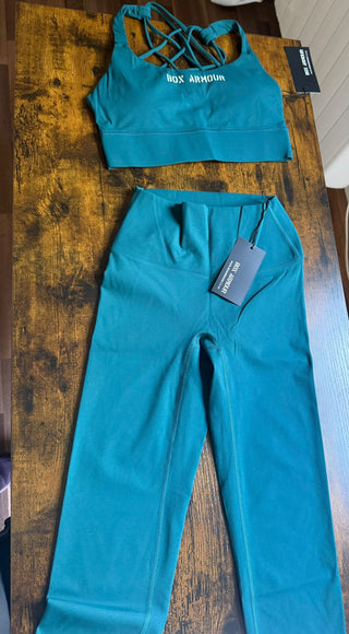 Emily Leggings Teal High Rise 25"