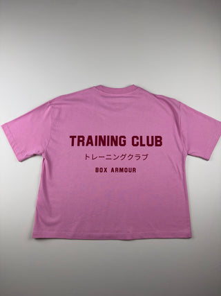 Training Club Boxy Tee Pink and Red