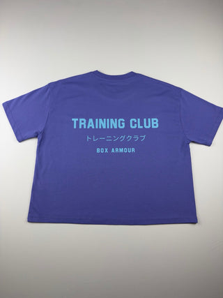 Training Club Boxy Tee Purple and Turquoise