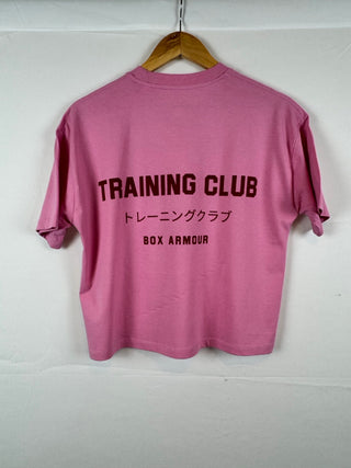Training Club Boxy Tee Pink and Red