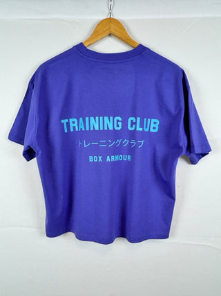 Training Club Boxy Tee Purple and Turquoise