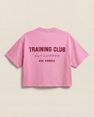 Training Club Boxy Tee Pink and Red
