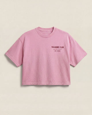 Training Club Boxy Tee Pink and Red