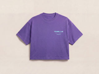 Training Club Boxy Tee Purple and Turquoise