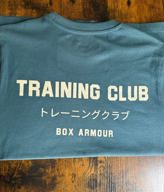Unisex Training Club Tee Teal and Cream