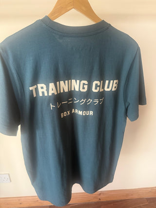Unisex Training Club Tee Teal and Cream